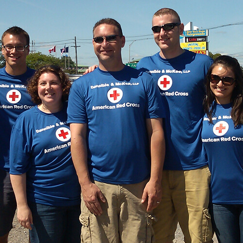 5 American Red Cross Volunteers