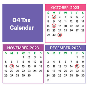 Q4 2023 Tax Calendar
