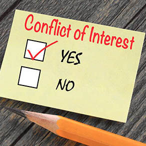 conflict of interest survey with yes result