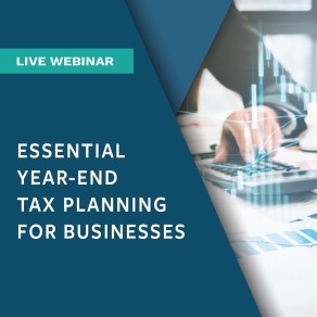 Year End Tax Planning graphic