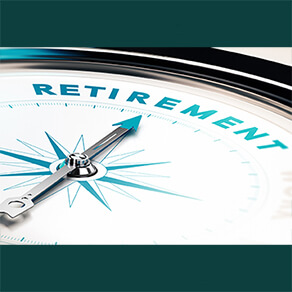 Compass with needle pointing to the word 