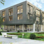 Exterior of an office building