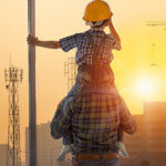 Boy on Father's Shoulders